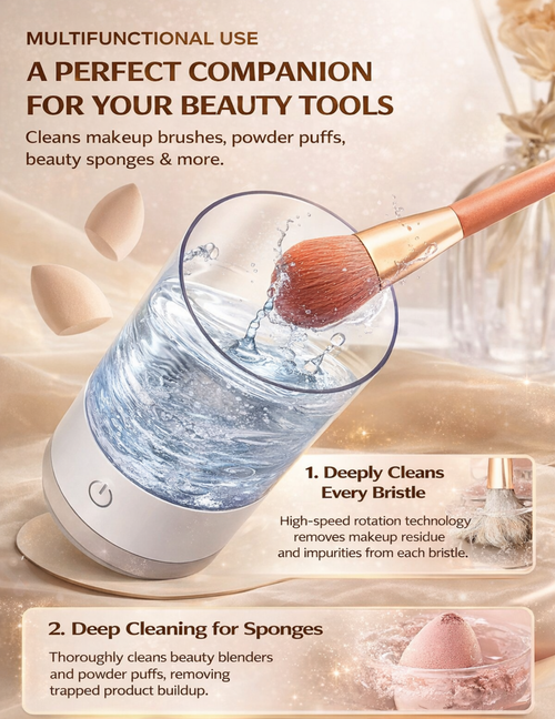 Automatic Electric Makeup Brush Cleaner & Dryer